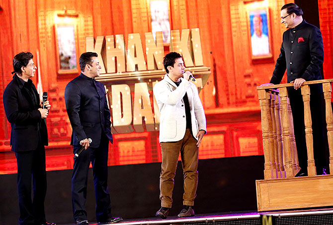 Shahrukh, Salman and Aamir photos together