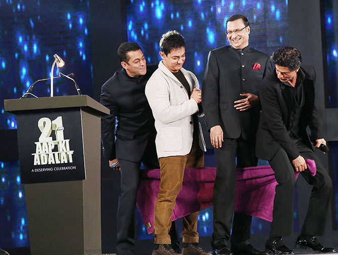 Shahrukh, Salman and Aamir photos together